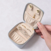 Vintage Velvet Jewelry Embroidered Double Ring Earring Organizer