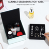 2 Layer Glass Mirrored Jewelry Organizer Storage Box Velvet Insert Watches Cufflinks Jewelry Packaging Box