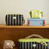 Striped Quilted Travel Pouch Hair Dryer Styling Tools Skincare Pouch