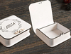 Book Shaped Box Jewelry Packaging Ring Custom Logo White Jewelry Boxes for Bracelet Earring Wooden Storage Boxes With Lock