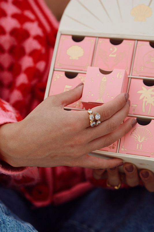  Advent Calendar Jewelry Pendant Storage Box Packaging