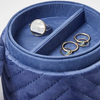 One Top Customization Velvet Round Jewelry Packaging Box Custom PU Leather Ring Earring Necklace Jewelry Storage Case