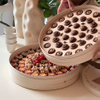 Double Layer Round Chocolate Handle Box