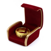 Custom Logo Sofa Shaped Velvet Ring Pendant Necklace Jewelry Box 