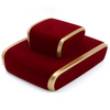 Custom Logo Sofa Shaped Velvet Ring Pendant Necklace Jewelry Box 