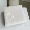 Premium Wedding Favour Candy Box Fabric Embroidered Box White Beaded Transparent Sweets Chocolate Bonbon Packaging Box