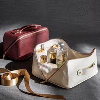  Leather Water Resistant Cosmetic Perfume Bag
