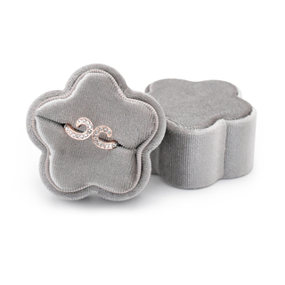 Velvet Ring Packaging Box Mixed Color Luxury Jewelry Package Round,square Or Customized Customer's Logo with Foam Insert 500 Pcs