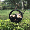 New Arrival Simple Creative Portable Round Soap Flower Storage Packaging Box with Transparent Window And Handle