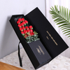 New Rectangular Paper Flip Lid Valentine's Day Rose Flower Bouquet Gift Packaging Box for Florists Wholesale