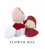 Custom Luxury Round Velvet Flower Box Cardboard Fleur Valentines Roses Gift Packaging Flower Arrangement Box
