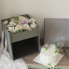Custom Double Layer Paper Cardboard Surprise Portable Rose Flower Birthday Cake Gift Packaging Box