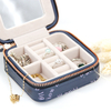 PU Leather Small Travel Portable Western Jewelry Case for Ring Pendant Earring Necklace Bracelet Organizer Storage Holder Boxes