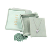 New Arrival Pillow Shape Velvet Ring Necklace Earring Jewelry Packaging Box with Tassel Wholesale