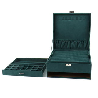New Arrival Jewelry Set Gift Packaging Box Organizer Luxury Velvet Ring Earring Necklace Pendant Storage Box with Custom Logo