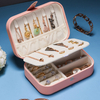 Large PU Leather Jewelry Organizer Storage Case with Two Layers Display for Earrings Bracelets Rings Watches Packaging Box