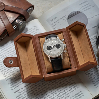 Oem Custom Eco Friendly Recycled Paper Watch Box Pu Leather Double Open Luxury Single Watch Packaging Box