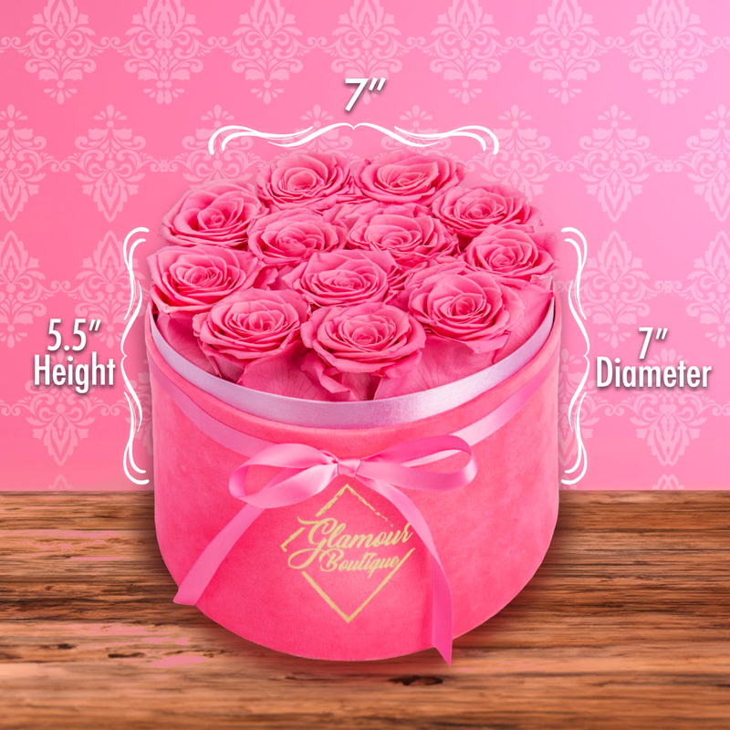 Wholesale Valentine's Day Gift Preserved Roses Long Lasting Round Eternal Flower Preserved Rose In Box