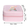 Hot Sale Women Girls Earrings Ear Stud Box Jewelry Organizer Portable Small Jewelry Box PU Leather Travel Jewelry Box