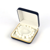 Luxury Velvet Lining PU Leather Pendant Bracelet Jewelry Gift Packaging Box Custom Logo Flip Necklace Ring Jewelry Storage Box