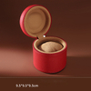 Accept Customization Ultra Fiber Leather Cylindrical Shape Portable Single Watch Storage Packing Box