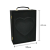 New Product Release Satin Acrylic Valentine's Day Flower Rose Gift Packaging Empty Box Hand-held Wine Gift Box