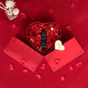 OEM Heart-Shaped Double Door Cosmetic Box Packaging Valentine'S Day Paper Boxes Cosmetic Perfume Packaging Gift Box