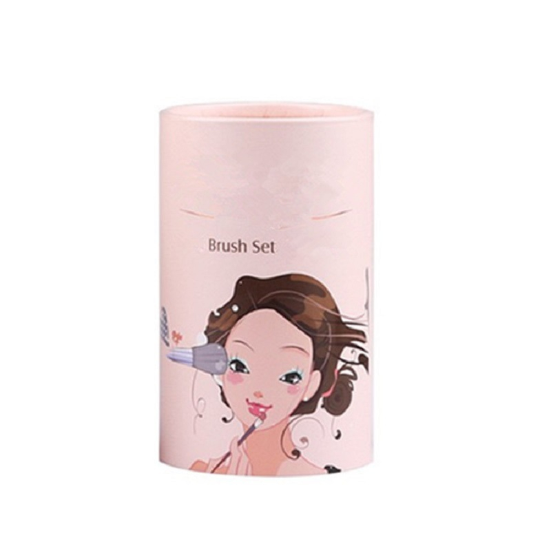 Custom Makeup Brush Production Of Paper Tubes Printing Digital Printing Cosmetic Paper Tube Round Boxes Packaging