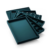 New Arrival Accept Custom Microfiber Mdf Jewelry Display Tray Necklace Rings Display Trays For Jewelry Showcase
