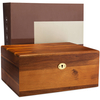 Wooden Storage Box with Hinged Lid And Locking Key Large Premium Acacia Keepsake Chest Wooden Box