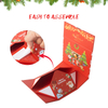 House Shape Christmas Gift Box with Magnetic Closure Lid Empty Gift Wrap Boxes for Xmas Day Eve New Year Presents Wrapping