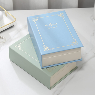 Wholesale Luxury Custom Book Shape PU Leather Jewelry Box Organizer With Logo Jewellery Necklace Ring Earring Bracelet Gift Case