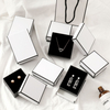 Cheap Wholesale Customize Logo Printed Black Jewelry Ring Boxes Earring Bracelet Cases for Pendant Earrings Mix Sizes