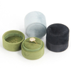 Manufacturer Spot Creative High End Round Korea Velvet Wedding Double Ring Display Box Single Ring Jewelry Storage Box With Logo