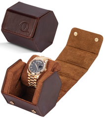 Hexagon Watch Cases Storage 1 Slot Travel Watch Case Wholesale Custom Logo Watch Box