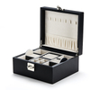 New Arrival Pu Leather Rectangular Ring Necklace Jewelry Gift Set Packaging Boxes Luxury Jewelry Storage Boxes With Metal Lock