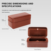 Business Trips PU Leather Zipper Storage Case Watch Organizer Box Portable Watch Case Travel Watch Zipper Case Display Box