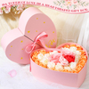 Valentine's Day Girls Mother Christmas Gift Double Open Heart Flower Box Peach Heart Gift Box
