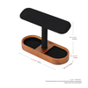 Luxury Wooden Watch Holder Bracelet Display Stand Microfiber Watch Display Stand Jewelry Organizer Box