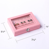 Minimalist Velvet Jewelry Boxes Dustproof Makeup Organizer with Handle And Lid Jewelry Storage Box Display Earring Jewelry Boxes