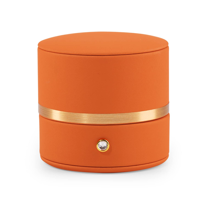 Custom High Quality Leather Ring Box Engagement Proposal Wedding Ring Gift Box Multifunctional Jewelry Box