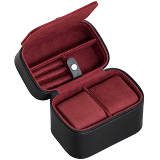 2 Pillows Watch Travel Case Storage Organizer Zipper Portable Storage Case for Portable Protection 2 Watches