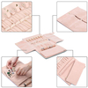 Custom Jewelry Packaging Roll Travel Jewelry Organizer Bag Leather Travel Jewelry Box Folding Organizer Roll