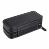 Luxury 2 Grids PU Leather Travel Watch Storage Case Small Zipper Wrist Watch Organizer Box