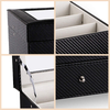 Pu Leather Watch Sunglasses Jewellery Storage Box Watch Jewellery Glasses Dustproof Display Case with Drawer