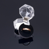 New Arrival Transparent Crystal Jewelry Packaging Box Clear Acrylic Wedding Ring Jewelry Storage Box