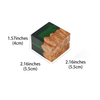 Custom Logo Square Wood Ring Box Packaging Walnut Luxury Gift Ring Case Mini Boxing Ring Wedding Jewelry Display Storage Box
