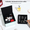 Hot Selling 2 Layer Glass Mirrored Jewelry Organizer Storage Box Velvet Insert Watches Cufflinks Jewelry Packaging Box