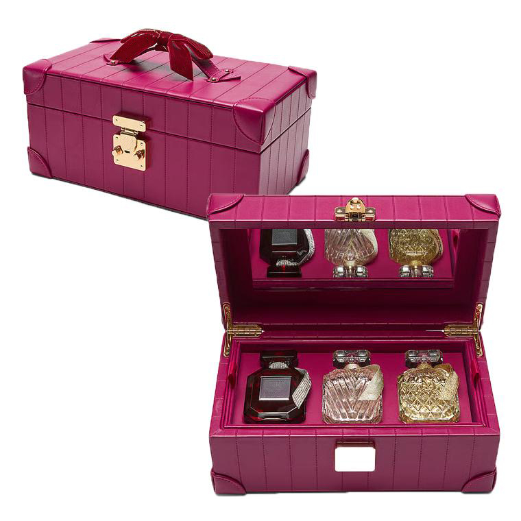 Travel Leather Perfume Packaging Carry Case Box