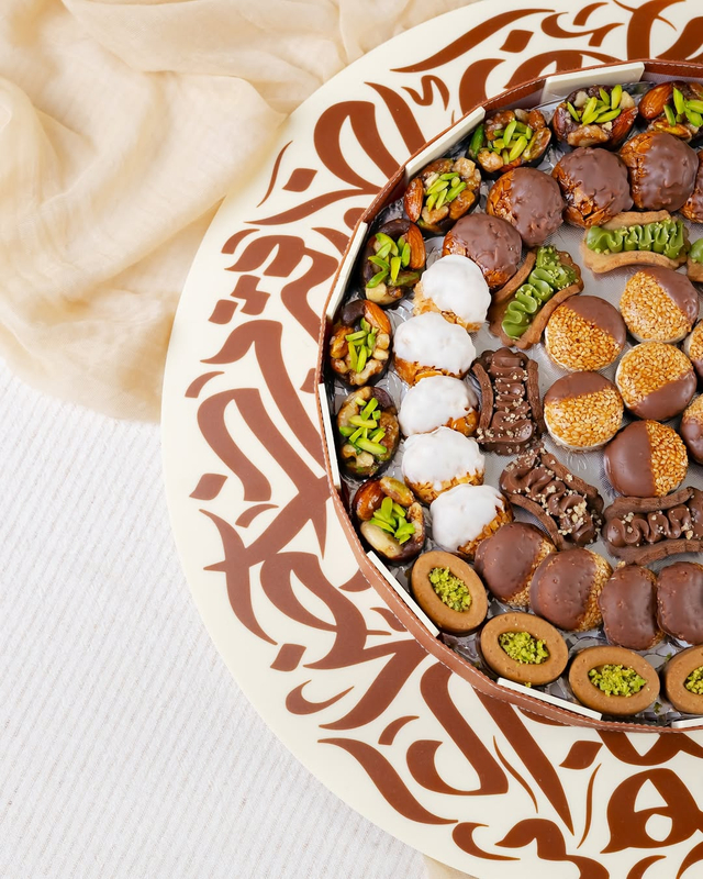 Round Ramadan Chocolate Acrylic Gift Boxes